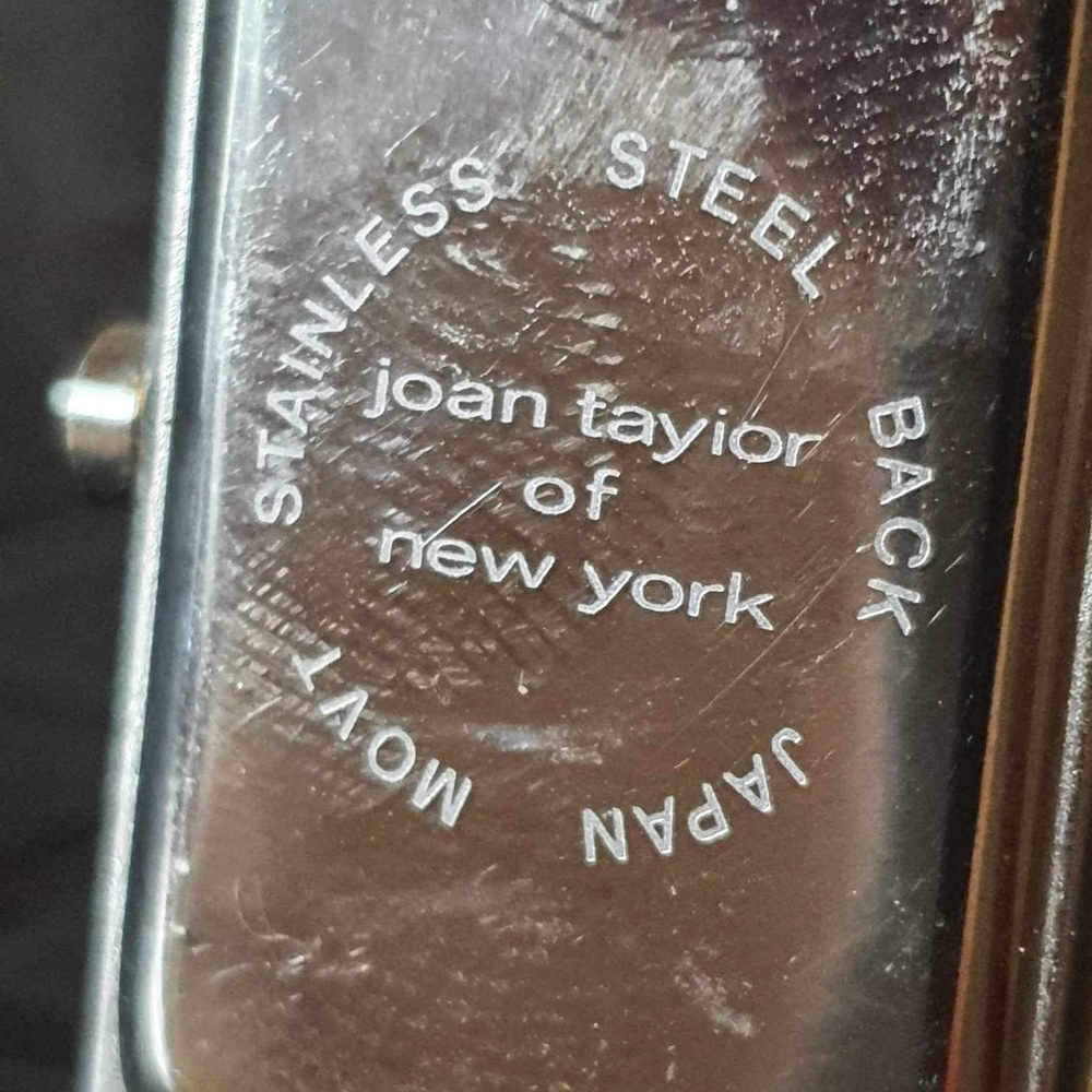 🦋10/$20 Joan Taylor of New York Silver Diamond Studded Pink Women's Tank Watch - Picture 6 of 6